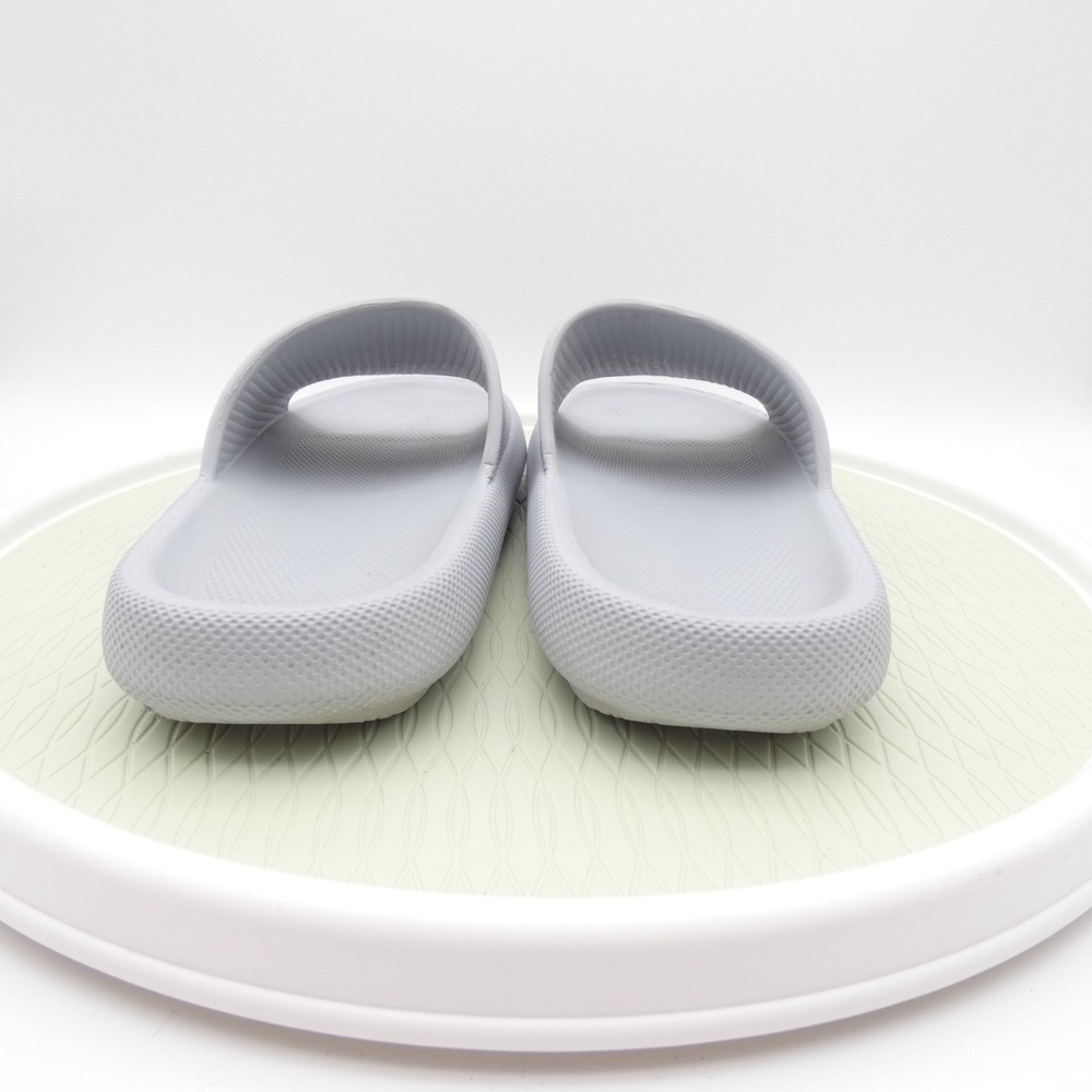 Fubu Plush Comfort Mens US 13 Slide Sandals Light Gray Slip On Open Toe Casual - Picture 4 of 8
